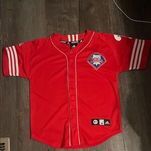 adidas Kids Red Phillies Jersey